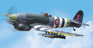 Blackhorse HAWKER TYPHOON MK1B 22-33cc ARTF
